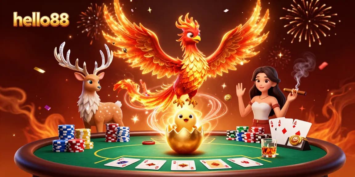 Experience thrilling stakes at hello88 with dynamic casino action featuring vibrant characters and rich gaming elements.