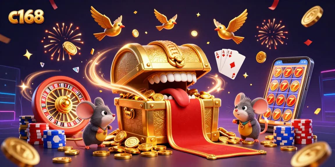 Spin the reels at c168 with a vibrant universe of casino excitement, golden treasures, and thrilling games!