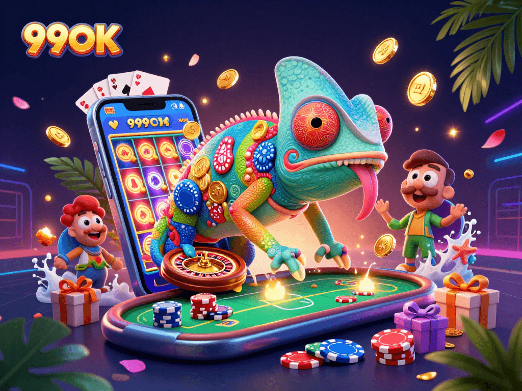 Experience thrilling wins at 99OK with dynamic gameplay featuring vibrant casino elements.