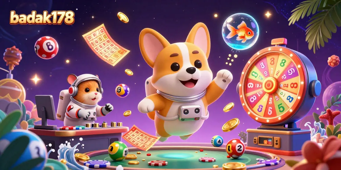 Experience fun gaming with badak178 at a vibrant space station casino filled with excitement!