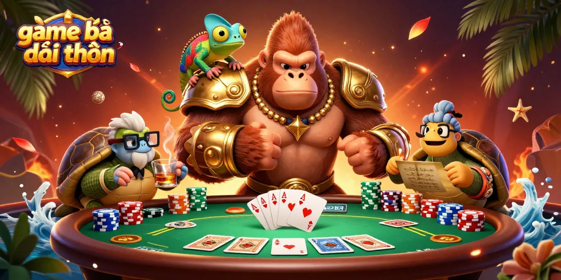 Engage in thrilling game bài đổi thưởng with dynamic characters and vibrant casino elements.