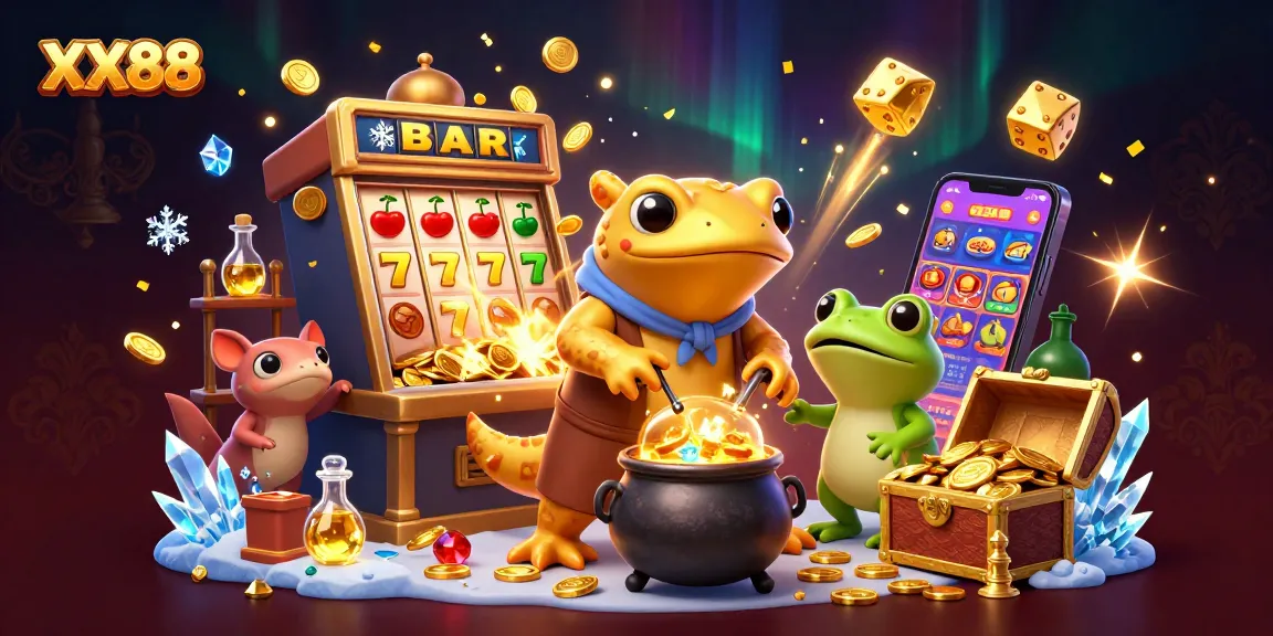 Join the thrilling gameplay at XX88, featuring a giant golden salamander alchemist and magical gold transformations.