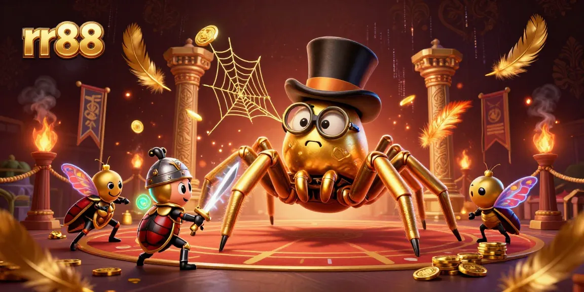 Engage in thrilling gameplay at rr88 while witnessing an epic showdown in a vibrant casino setting.
