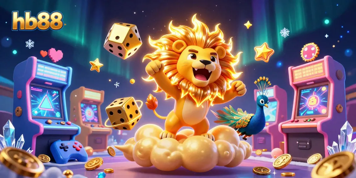 Engage with hb88's thrilling casino experience featuring animated characters in a vibrant 3D rendering.