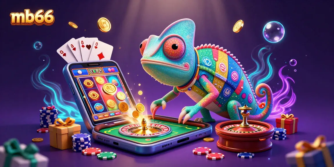 Experience thrilling casino action at mb66 with colorful slot games and a dynamic chameleon host