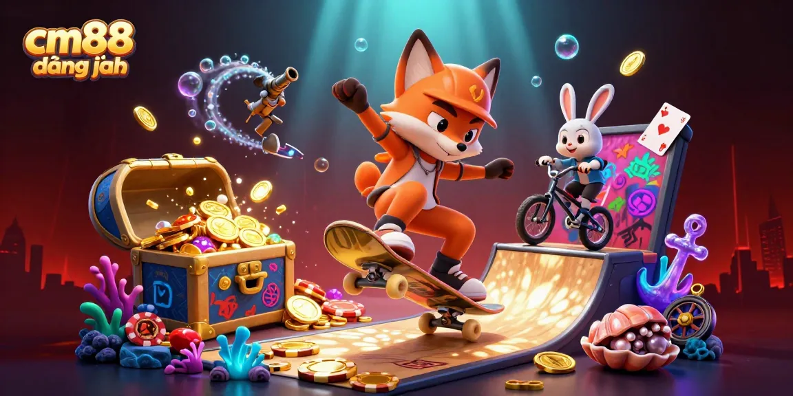 Experience thrilling cm88 đăng nhập gameplay with vibrant characters and rich casino elements.