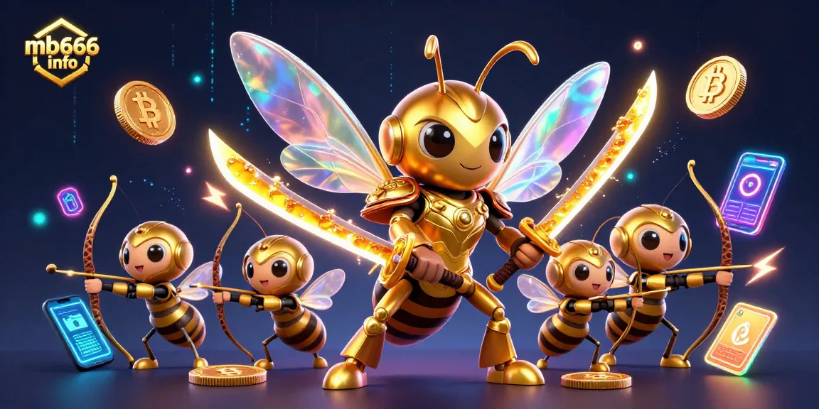 Experience winning strategy at mb666 info with a vibrant 3D illustration showcasing gaming excitement.