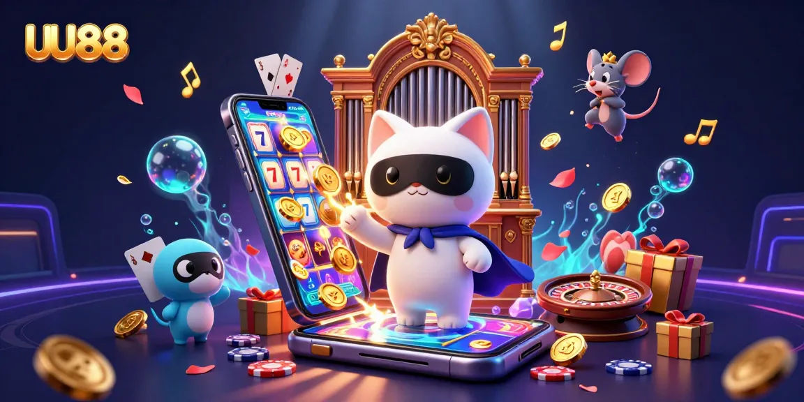 Spin the reels at UU88 and uncover lavish wins in a vibrant casino scene filled with excitement.