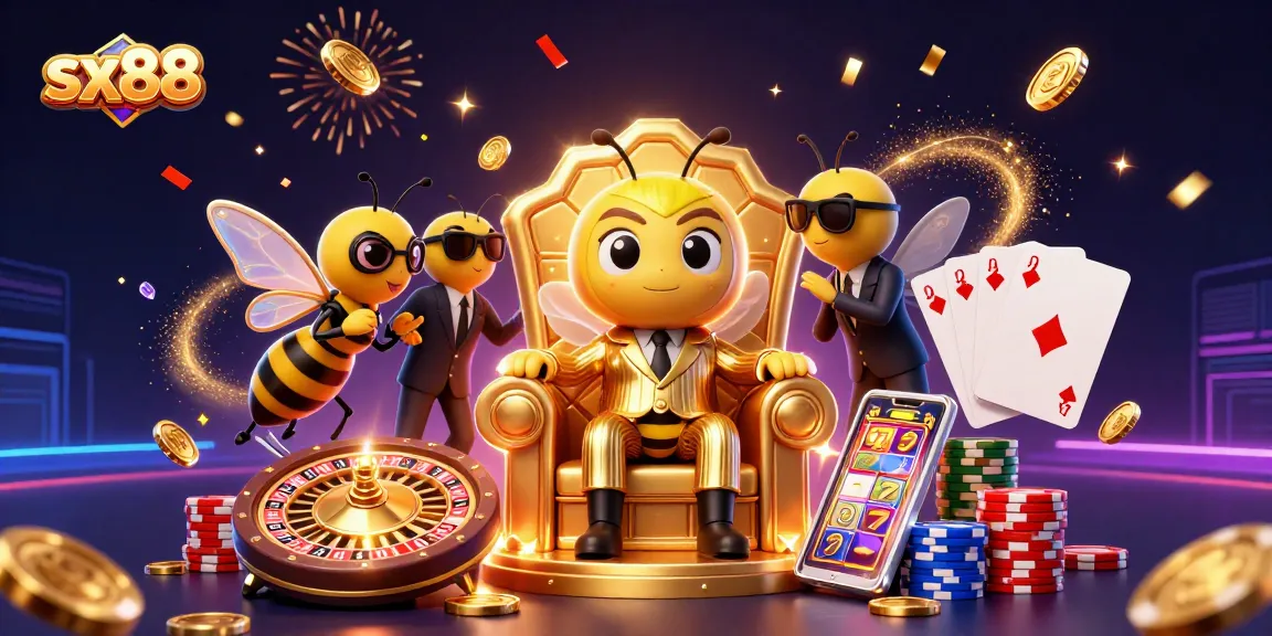 Experience exciting gameplay at sx88 with a vibrant casino scene, featuring dynamic characters and game elements.
