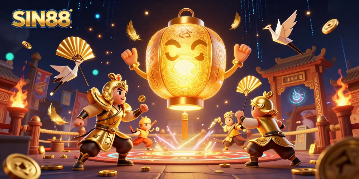 SIN88 offers exhilarating casino experiences amidst golden lantern spirits and dynamic gaming elements.