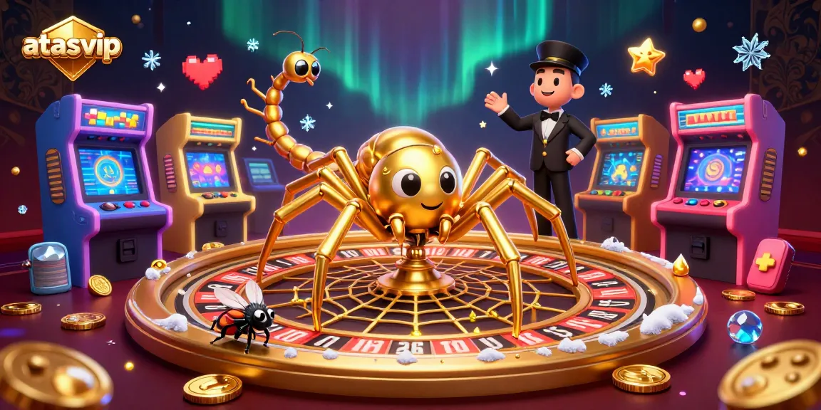Engage with the exciting world of atasvip as a golden spider and a centipede croupier bring casino games to life!