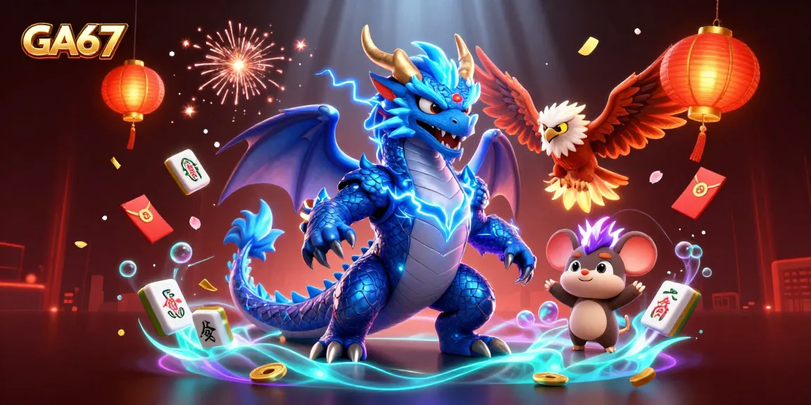 Experience thrilling online gambling action at GA67 with dynamic elements and colorful characters.