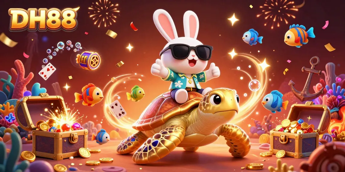 Experience the excitement at DH88's online casino with lucky rabbit and golden turtle adventure!