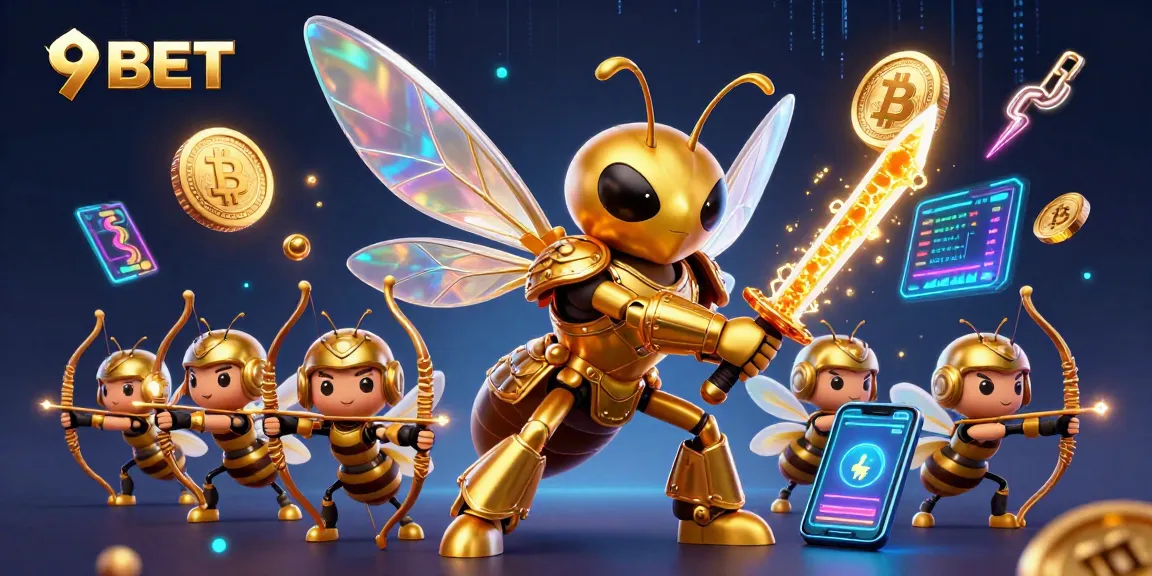 Experience thrilling gameplay at 9BET with vibrant 3D characters and dynamic casino elements.