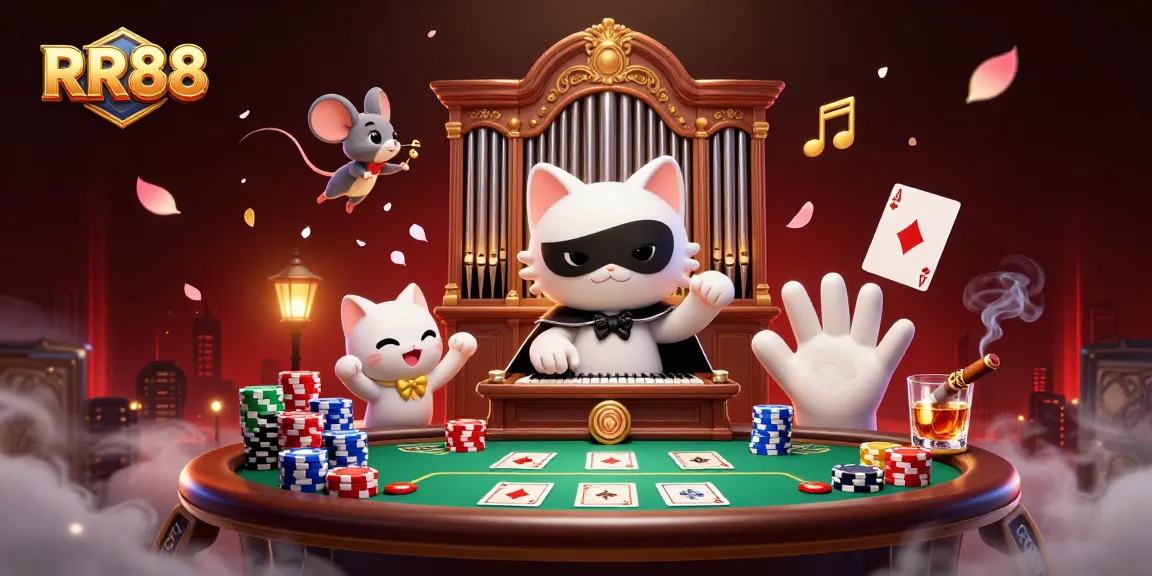 Experience thrilling poker action at RR88 with a captivating casino scene full of excitement.